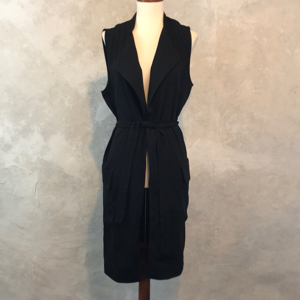 Sleeveless Duster Jacket